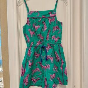 Boden Teal and Pink Kids Romper